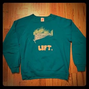 Vintage 1991 neon sweatshirt for beach Men’s large